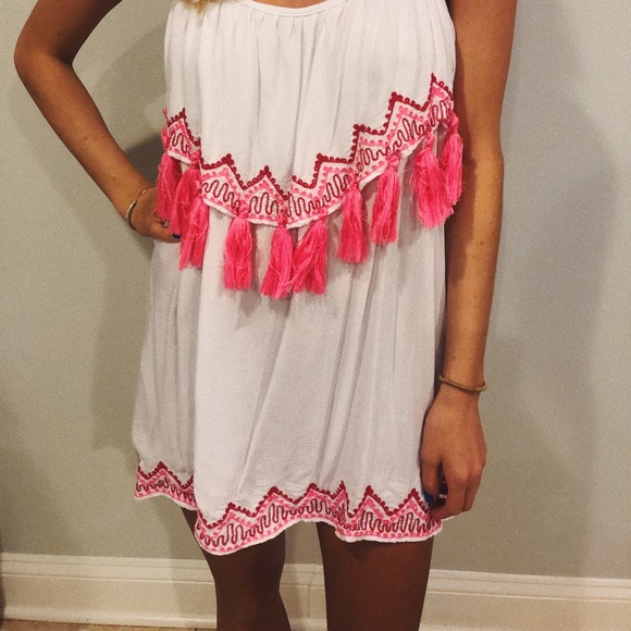 Amazing Tassel and Embroidered Cover Up - Picture 2 of 2